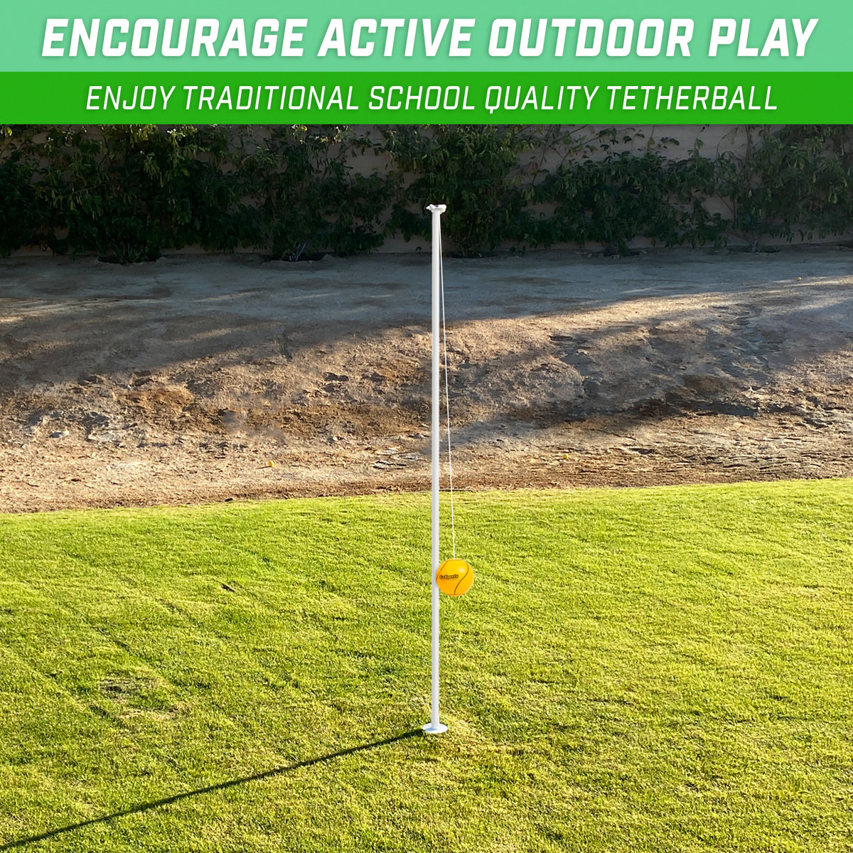Gosports Tetherball Game Set, Complete Tetherball Setup With Ball, Rope ...